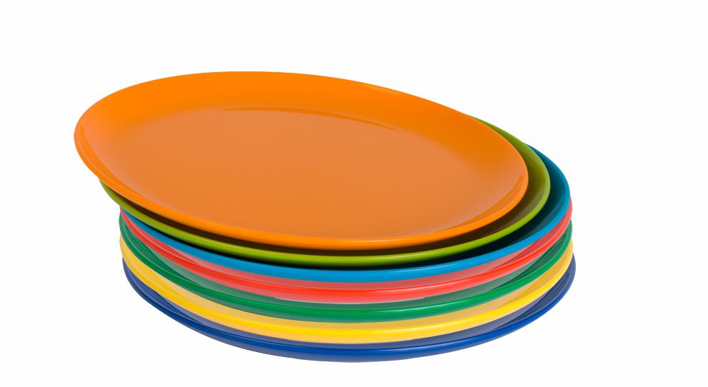 PP Dessertteller COLORED flach 19 cm 8 Farben